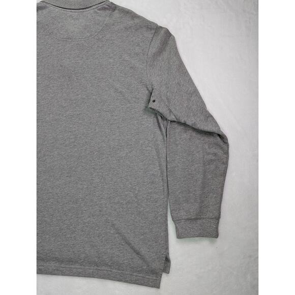 Timberland XL Gray Weathergear Long Sleeve Polo 100% Cotton - Picture 10 of 11